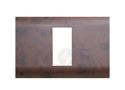 Abbas/ Legrand Sama Cover Plate Abanos Delux Matt 1module | 3300-03-SMA | بلاك مفرد سما بني ناشف ابانوس فاخر مات