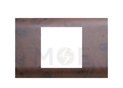 Abbas/ Legrand Sama Cover Plate Abanos Delux Matt 2module | 3300-03-SMA | بلاك مجوز سما بني ناشف ابانوس فاخر مات