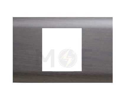 Abbas/ Legrand Sama Cover Plate Dark Wooden Matt 2module | 3300-09-SMA | بلاك مجوز سما خشبي غامق مات