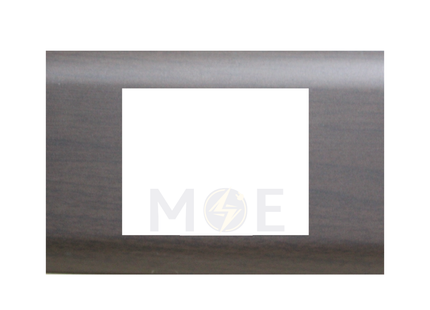 Abbas/ Legrand Sama Cover Plate Dark Wooden Matt 3module | 3300-09-SMA | بلاك مثلث سما خشبي غامق مات