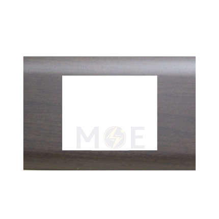 Abbas/ Legrand Sama Cover Plate Dark Wooden Matt 3module | 3300-09-SMA