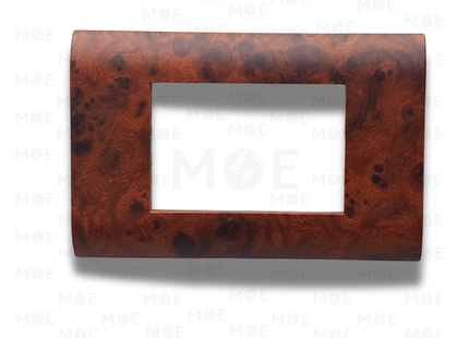 Abbas/ Legrand Sama Cover Plate Gader Matt 3module | 3300-08-SMA | بلاك مثلث سما بني ناشف جدر مات