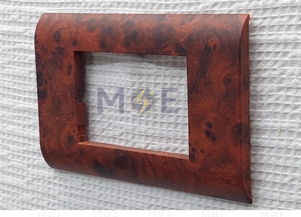 Abbas/ Legrand Sama Cover Plate Gader Matt 3module | 3300-08-SMA | بلاك مثلث سما بني ناشف جدر مات