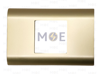 Abbas/ Legrand Sama Cover Plate Gold Matt 2module | 3300-11-SMA | بلاك مجوز سما ذهبي مات