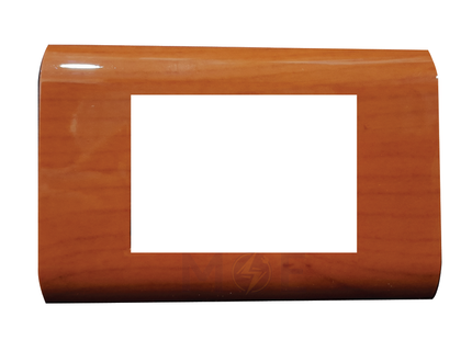 Abbas/ Legrand Sama Cover Plate Cherry Delux Gloss 3module | 3300-07-SMA | بلاك مثلث سما كرزي فاخر لميع
