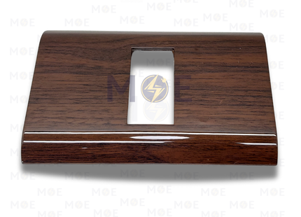 Abbas/ Legrand Sama Cover Plate Wooden Delux Gloss 1module | 3300-02-SMA | بلاك مفرد سما بني خشبي فاخر لميع