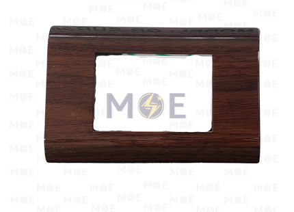 Abbas/ Legrand Sama Cover Plate Wooden Delux Gloss 3module | 3300-02-SMA | بلاك مثلث سما بني خشبي فاخر لميع