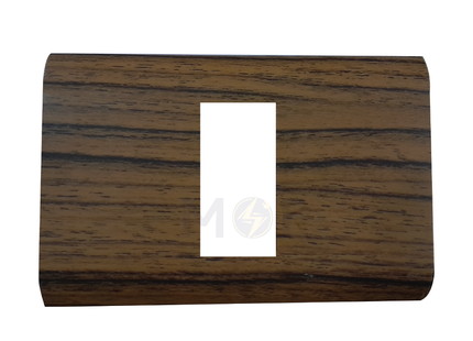 Abbas/ Legrand Sama Cover Plate Zann Matt 1module | 3300-05-SMA | بلاك مفرد سما خشبي جوزي ناشف زان مات