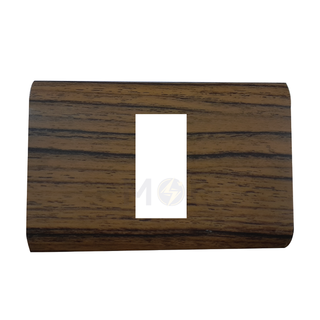Abbas/ Legrand Sama Cover Plate Zann Matt 1module | 3300-05-SMA | بلاك مفرد سما خشبي جوزي ناشف زان مات
