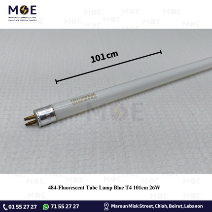 Fluorescent Tube Lamp Blue T4 101cm 26W