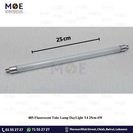 Fluorescent Tube Lamp DayLight T4 25cm 6W