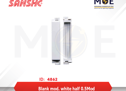 Sanshe Blank module White 1/2module | KH1112-001318 | نصف سدة ابيض