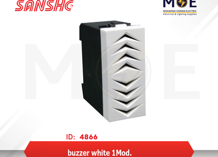 Sanshe buzzer White 1module | KH1142 | جرس صغير مفرد ابيض