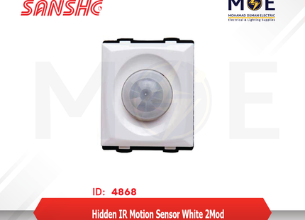 Sanshe Hidden IR Motion Sensor White 2module | KH1224 | حساس حركة سدة ابيض