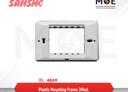 Sanshe Plastic Mounting Frame 3module | KH3120-001325 | شاسي مثلثة بلاستيك