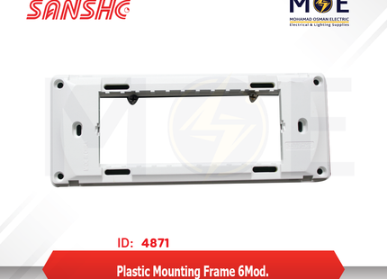 Sanshe Plastic Mounting Frame 6module | KH6120-001327 | شاسي مسدسة بلاستيك