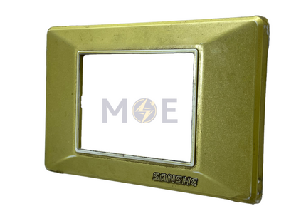 Sanshe Cover Plate Champagne 3module | KH83-236 | بلاك بلاستيك شمباني