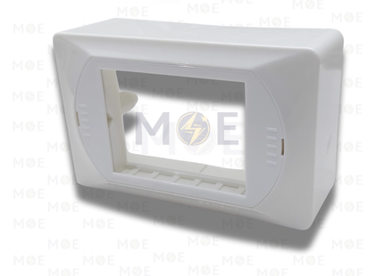 Sanshe Surface Mounting Box 3module | KH 333 | بوات ظاهر ابيض