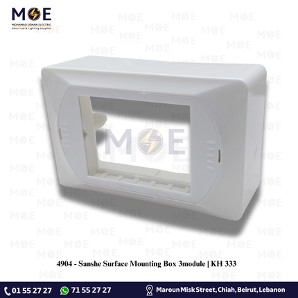 Sanshe Surface Mounting Box 3module | KH 333