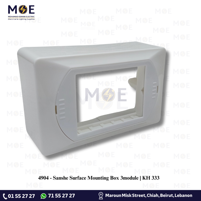 Sanshe Surface Mounting Box 3module | KH 333