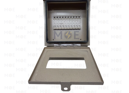 Electra Panel Board SM Heinemann Rail 200x200x65mm 1Rx10module 10mod. | تابلو حديد اشتراك سكة هنمن