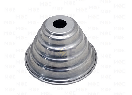 Electra Aluminum Light Shade / Reflector (Hole 28mm, D:16.5cmxH9.7cm) 4Ring | ACRC165 | طاسة/اباجور المنيوم