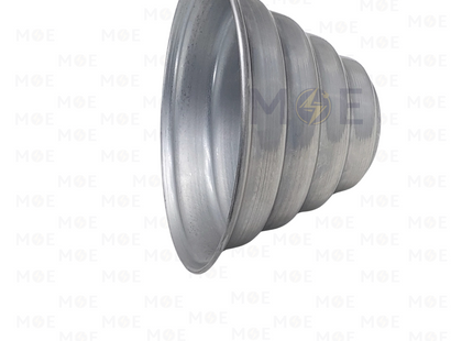 Electra Aluminum Light Shade / Reflector (Hole 28mm, D:16.5cmxH9.7cm) 4Ring | ACRC165 | طاسة/اباجور المنيوم