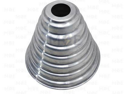 Electra Aluminum Light Shade / Reflector (Hole 38mm, D:21.5cmxH14.2cm) 6Ring | ACRC215 | طاسة/اباجور المنيوم