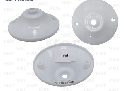 Equiplast Conical Plastic Ceiling Light Cap Cover Big White | 000066 | روزاز بلاستيك ابيض كبير