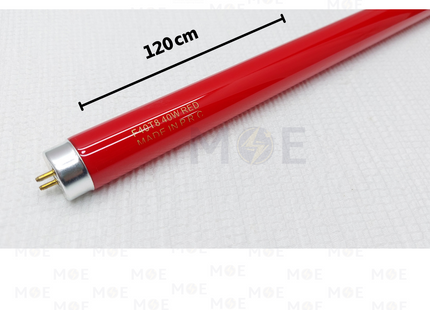Fluorescent Tube Lamp Red T8 120cm 40W | F40T8 | لمبة فلورسنت تيوب احمر مطلي