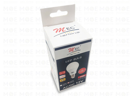 Mec LED Lamp DayLight E27 10W 12V DC | A60 | لمبة ليد برم دايلايت