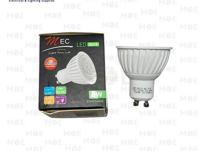 Mec LED Spot Lamp Daylight 5000K GU10 MR16 8W | لمبة سبوت ليد كعب ستارتر دايلايت