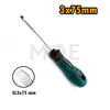 Qungong Slotted Screwdriver Rubber Handle 3X75mm | 1601