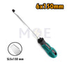 Qungong Slotted Screwdriver Rubber Handle 6X150mm  9907