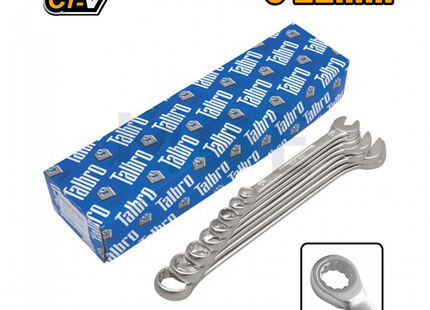 Talbro Germany Industrial Combination Spanner Set SW 6-22mm 17Pcs | 70C-K/17