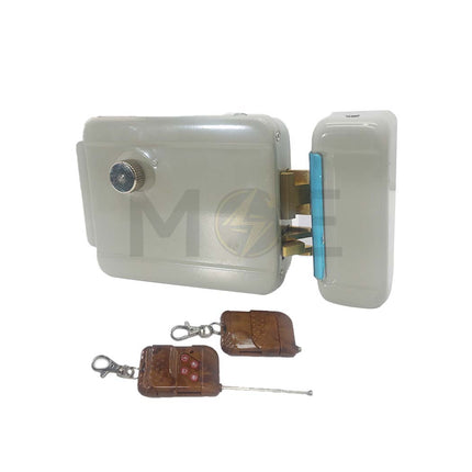 Electric Control Lock with Adapter and 2 Remote Controls