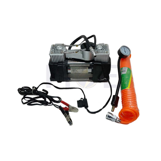 Air Compressor 2-Cylinder 12V DC منفخ هواء بطارية