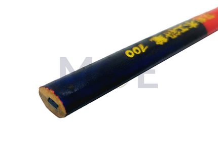 Carpenter Pencil Wood | Two Colors Woodworking Pencil Dark Blue & Red 175x12 mm