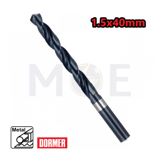 Dormer A100 HSS Metal Drill Bit 1.5mm (TL:40mm , WL:18mm) | A1001.5