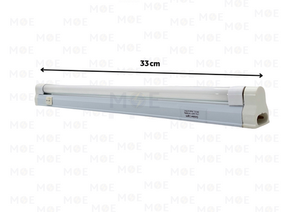 Goldenlight Fluorescent Tube Light Fixture Daylight With Power Switch T4 33cm 8W | T4-08W | شاسي فلورسنت مع مفتاح دايلايت