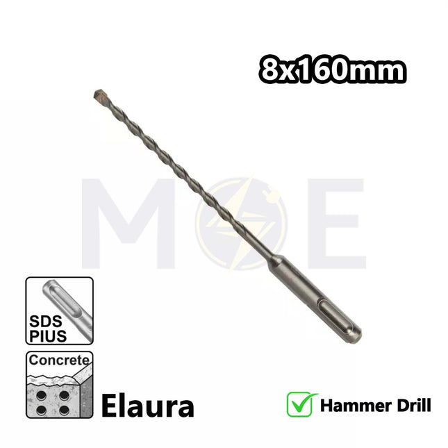 Elaura SDS Plus Hammer Drill Bit 8mm (TL160mm , WL100mm)
