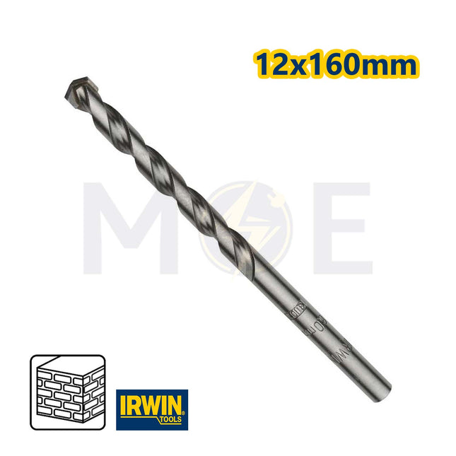 Irwin Masonry Drill Bit 12mm (TL:160mm , WL:105mm)
