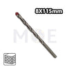 Masonry Drill Bit 8mm (TL: 115mm, WL: 80mm) 8X115mm