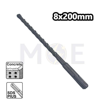 SDS Plus Concrete Drill Bit 8mm (TL:200mm , WL:145mm)