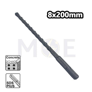 SDS Plus Concrete Drill Bit 8mm (TL:200mm , WL:145mm)