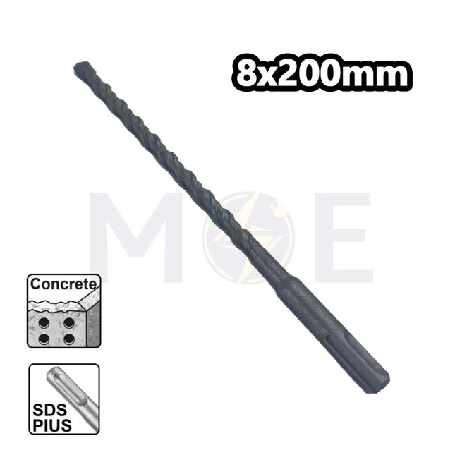 SDS Plus Concrete Drill Bit 8mm (TL:200mm , WL:145mm)