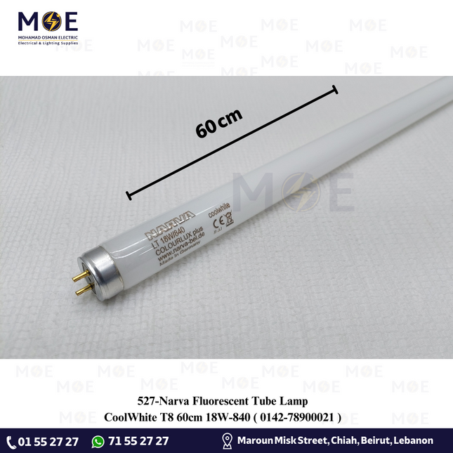 Narva Fluorescent Tube Lamp CoolWhite T8 60cm 18W / 840 | 0142-78900021