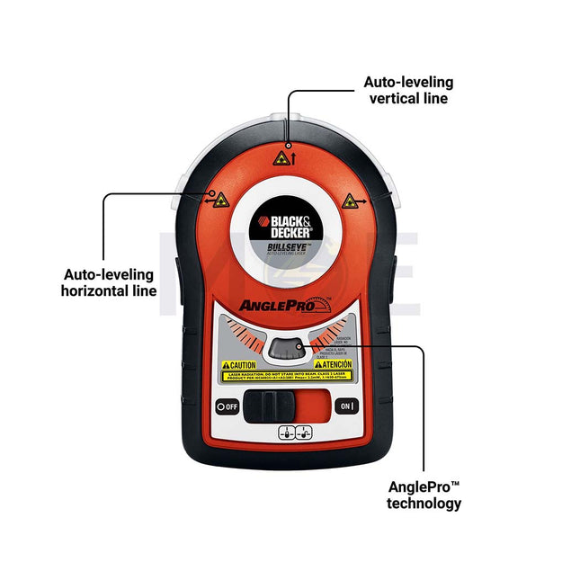 Black&Decker BULLSEYE Auto-Leveling Laser With AnglePro | BDL170