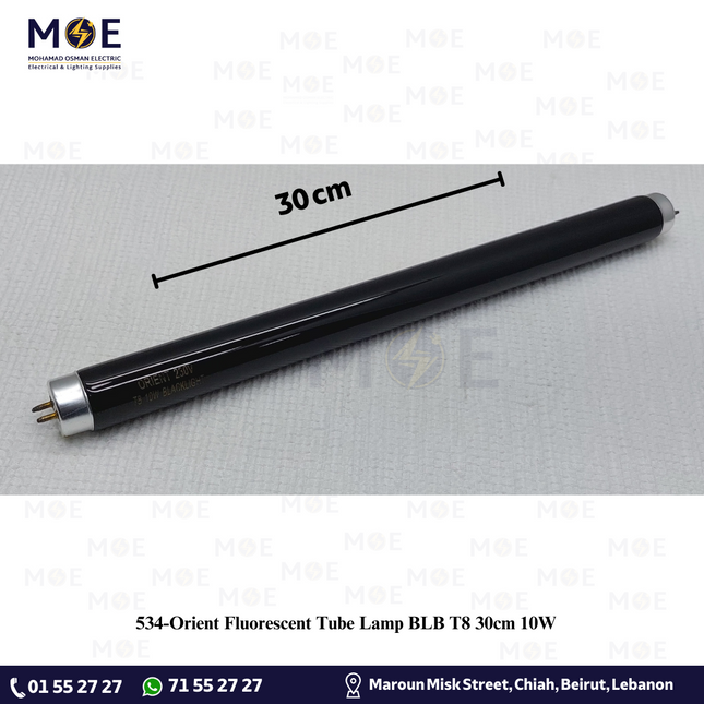 Orient Fluorescent Tube Lamp BLB T8 30cm 10W