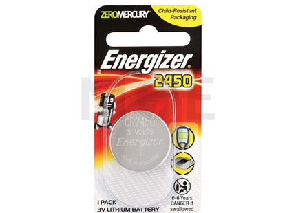 Energizer Battery Button/Coin Cell Lithium CR2450 3V